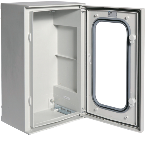 FL259B - Шафа з поліестру ORION Plus, IP65, прозорі двері, 500X300X200мм 