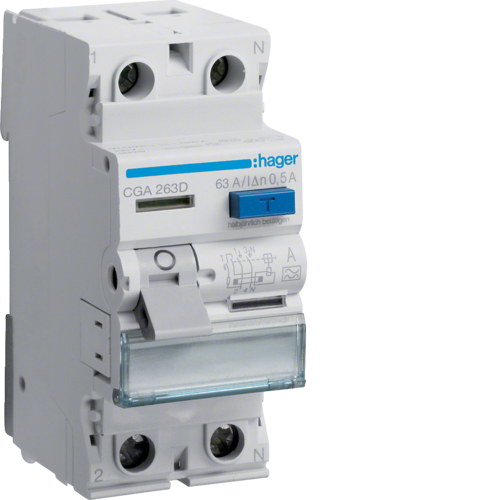 CGA263D - ПЗВ 2P 63A 500mA A